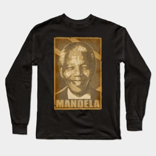 Nelson Nelson Mandela Propaganda Poster Long Sleeve T-Shirt